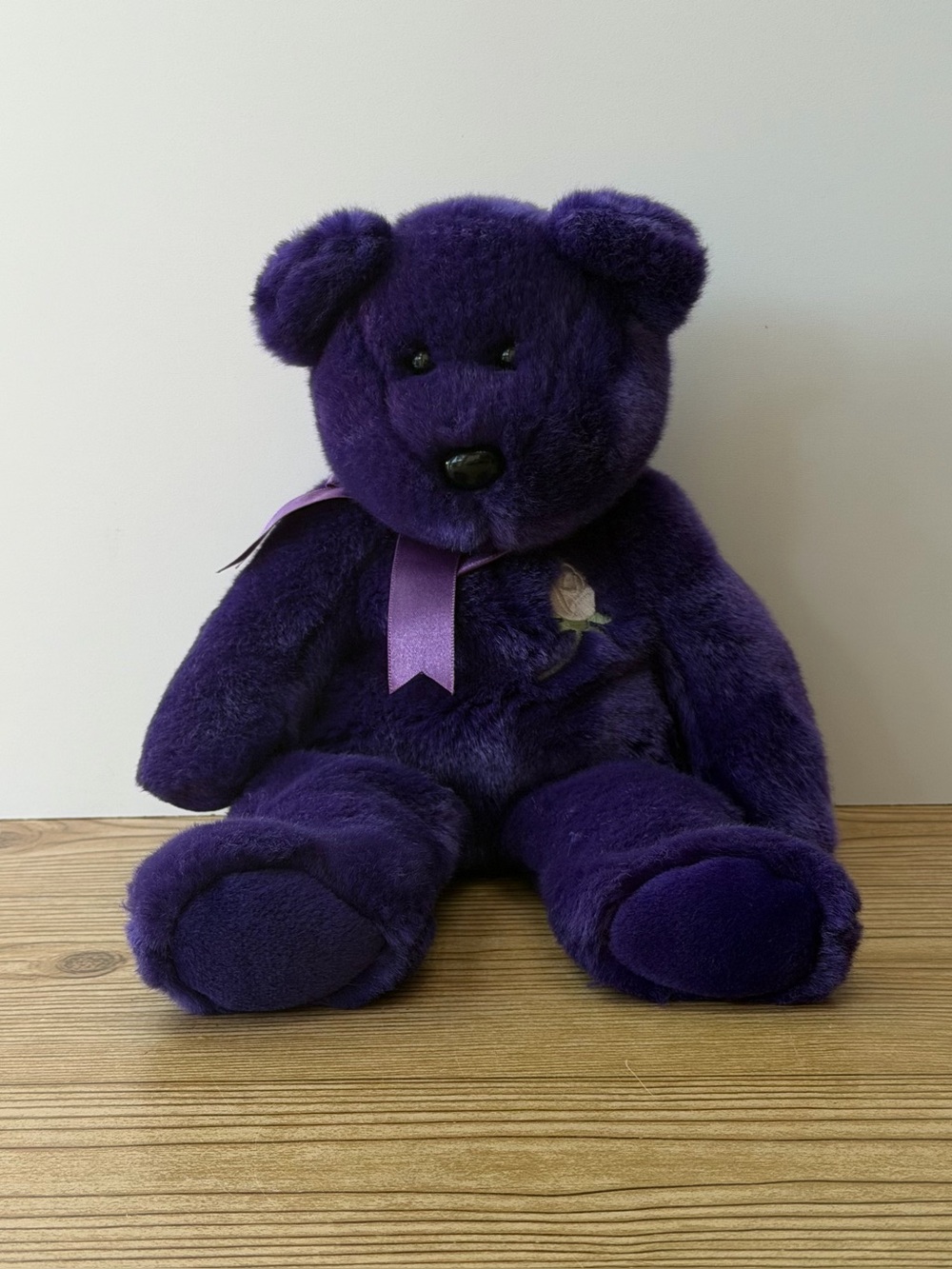 Ty Beanie Buddy Princess Diana 14” Purple Bear Vintage 1998